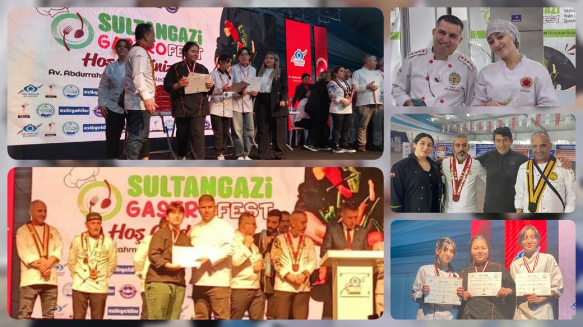 Türkiye Şefler Zirvesi Yemek Yarışmasında Öğrencilerimiz Altın ve Gümüş Madalya ile ödüllendirildi.